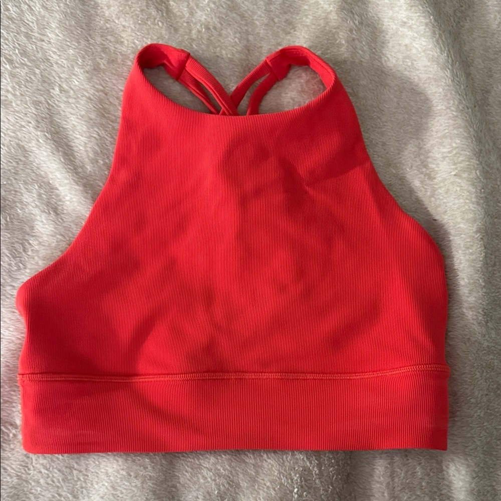 Lululemon Energy Bra - Ribbed - High Neck - Size 8